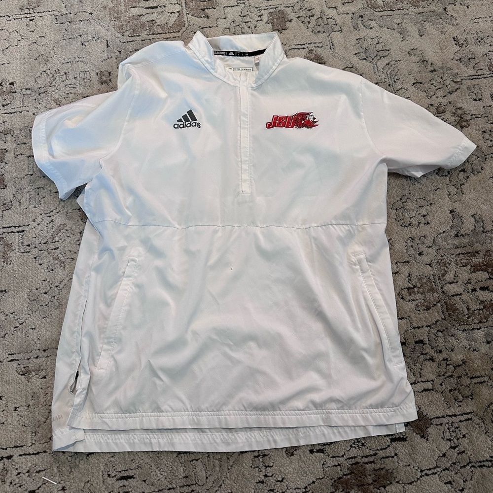Adidas White JSU Pullover Shirt